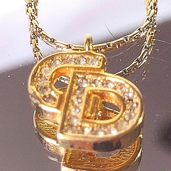 Christian Dior Petit CD Signature 💖 CD Logo Cryst - Picture 4 of 10